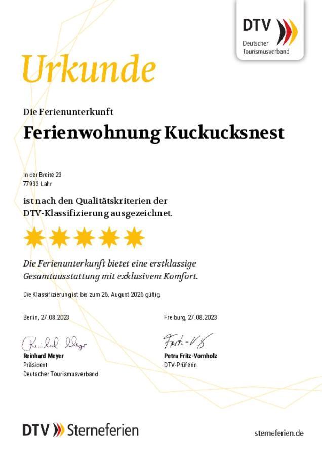 Ferienwohnung Kuckucksnest Лар Екстериор снимка